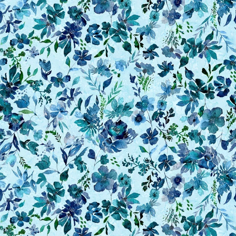Step Into Spring-Cerulean-Hoffman Fabrics-BTY