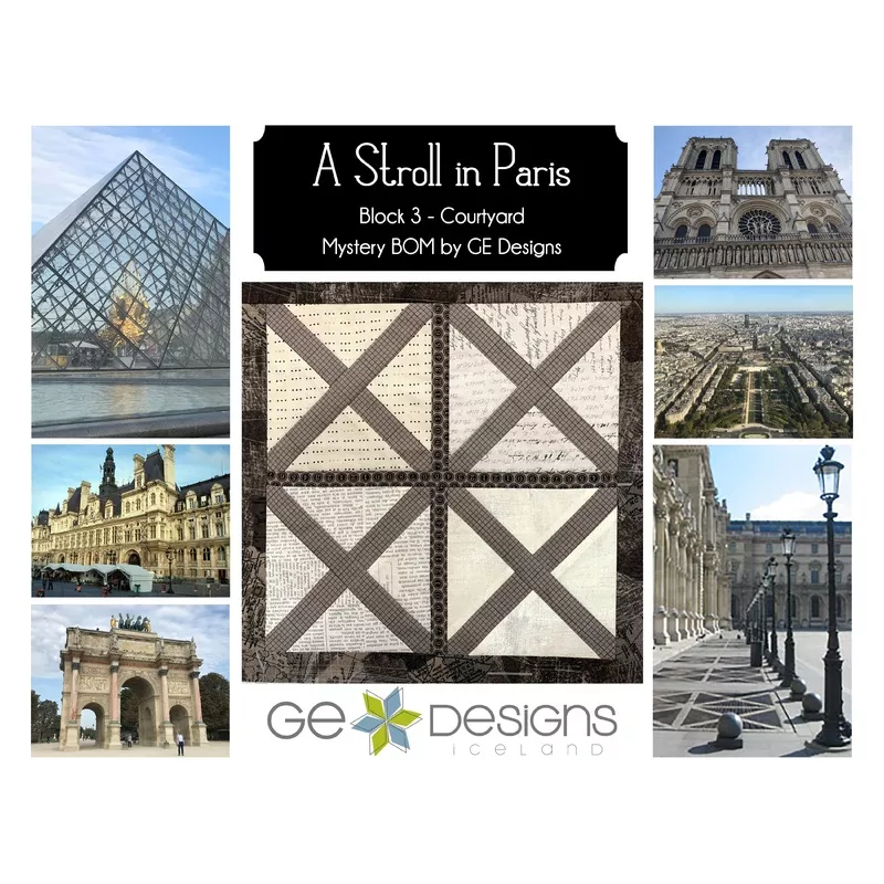 A Stroll In Paris – BLOCK 3 – pattern with video