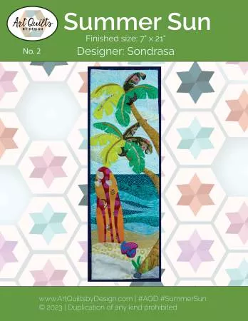 Summer Sun Quilt Pattern - Sondrasa - Art Quilts by Design
