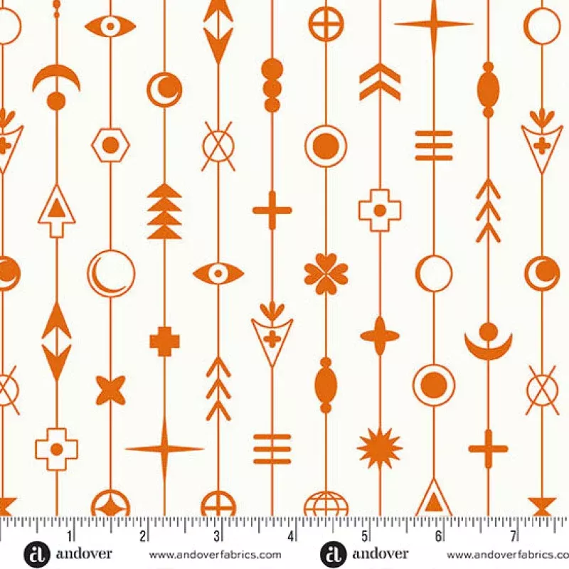 Sun Print Whisper Gaze Flame Fabric