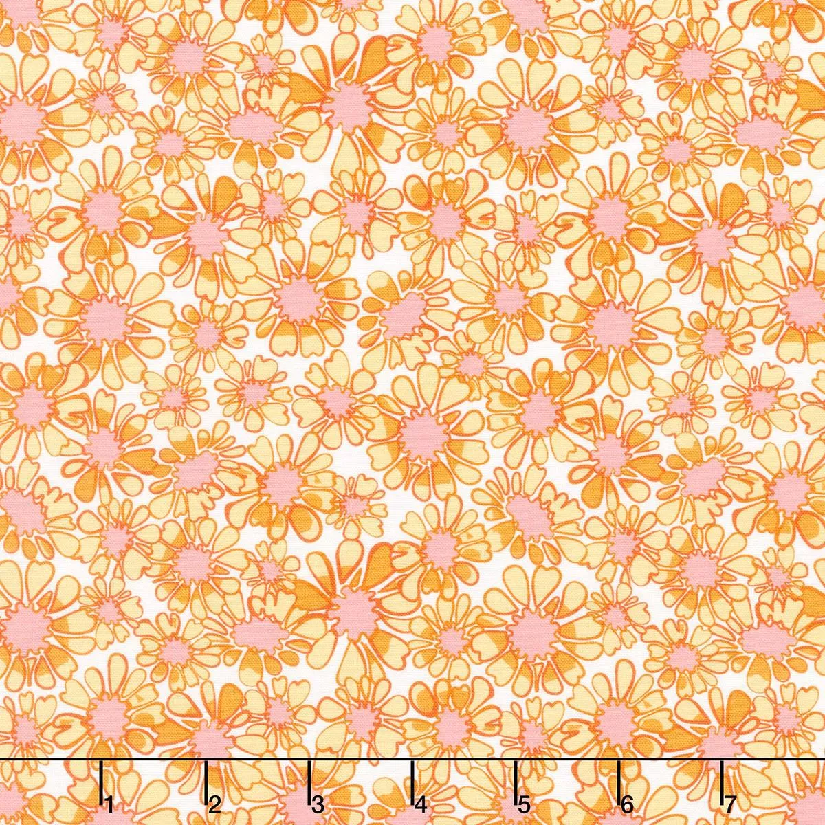 Sunflower Sonata – Small Daisies Yellow Yardage