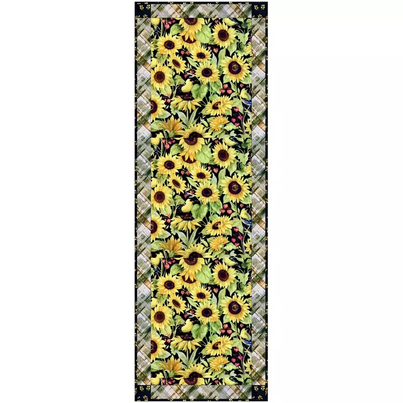 Sunflower Splendor Table Runner Quilt Kit | Limited Edition Sunflower Plaid