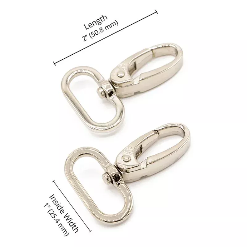 Swivel Hook 1 Nickel 2ct