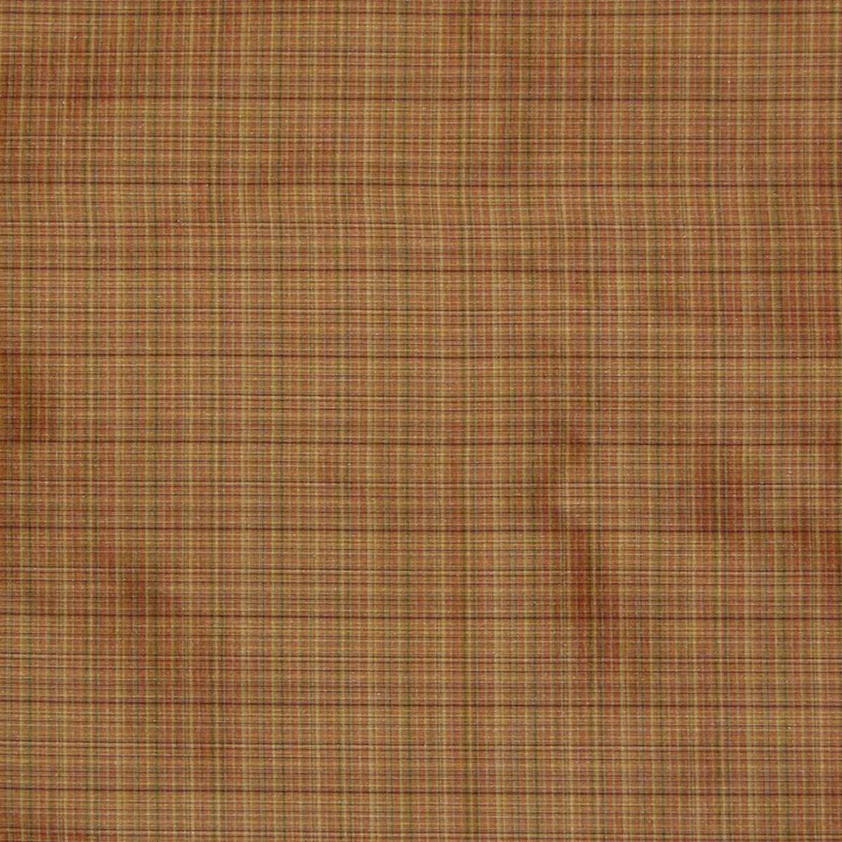 T & A Check Cinnabar Fabric