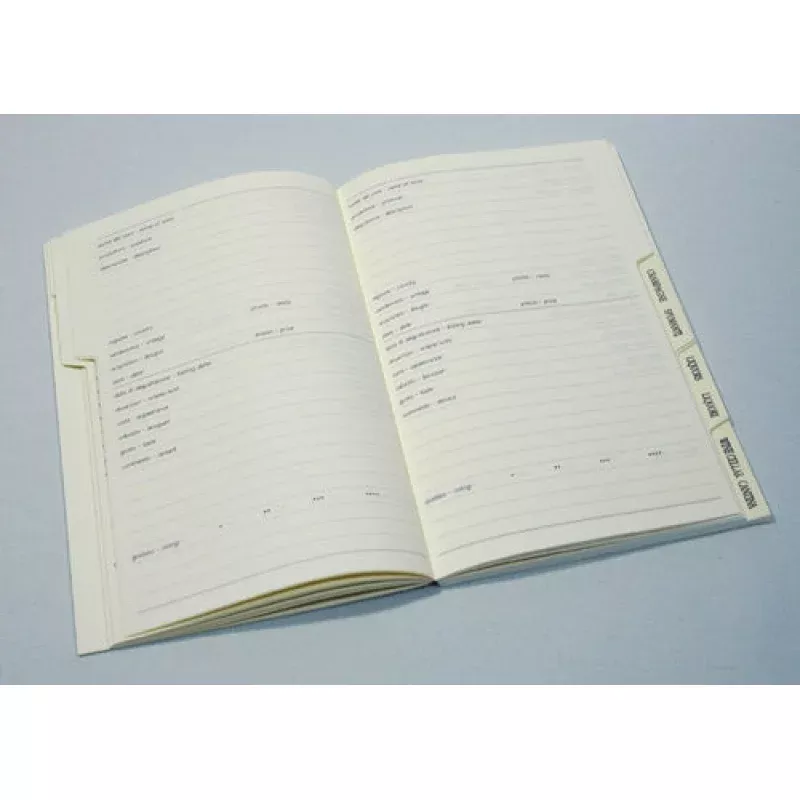 Text Block – Wine Journal Tabbed