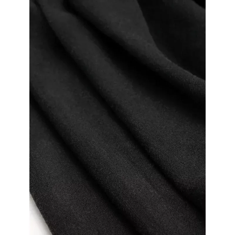 Textured Viscose Linen– Black