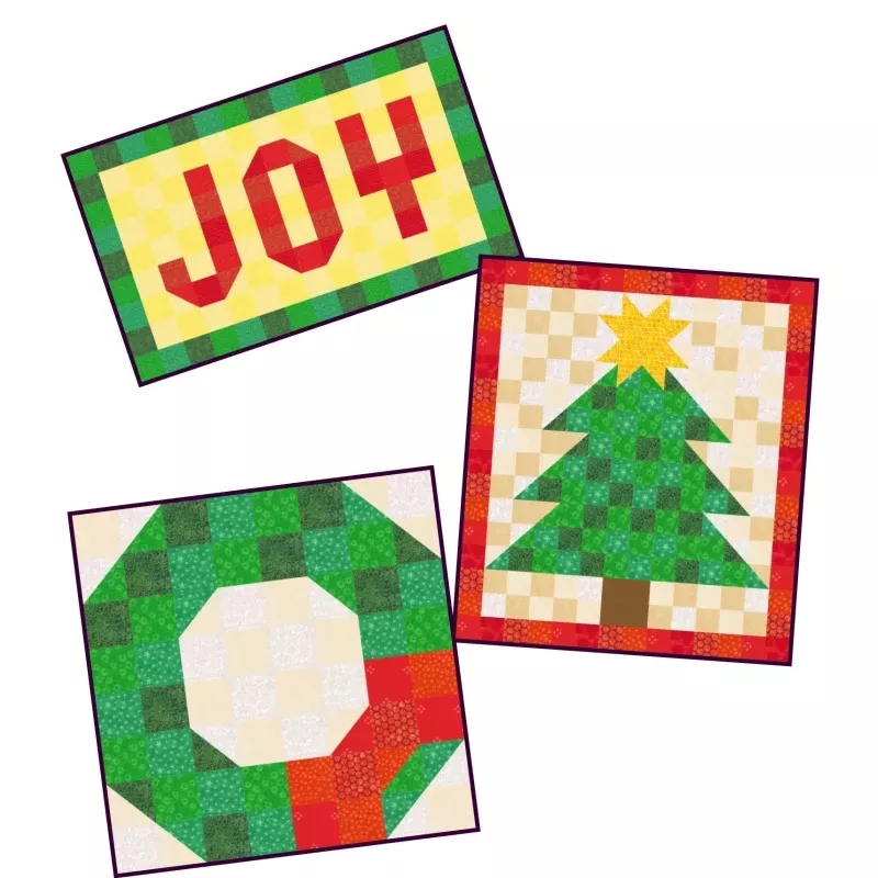 Three Christmas Wall Hangings Pattern