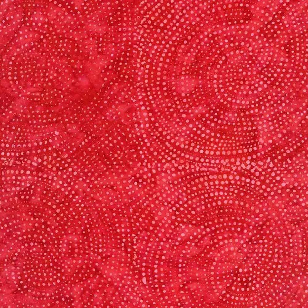 Timeless Treasures – Tonga Festive Batiks – Swirly Dots – Red – Yardage