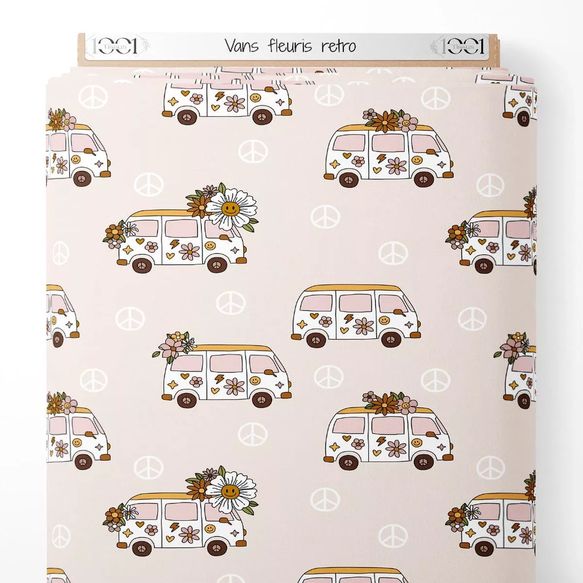 Tissu – Vans fleuris rtro