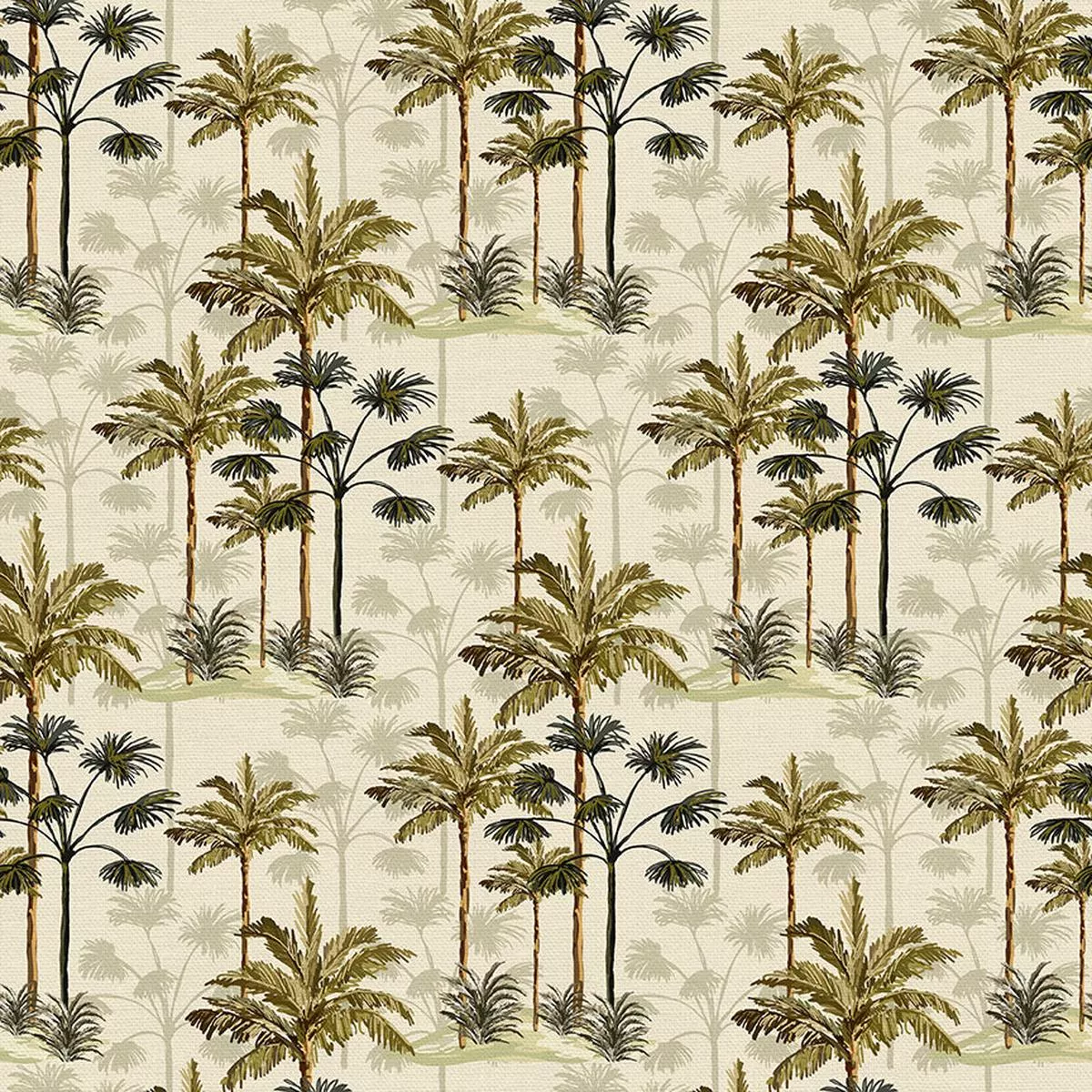 Tree Scenery – Green – Cotton Sateen – 45″