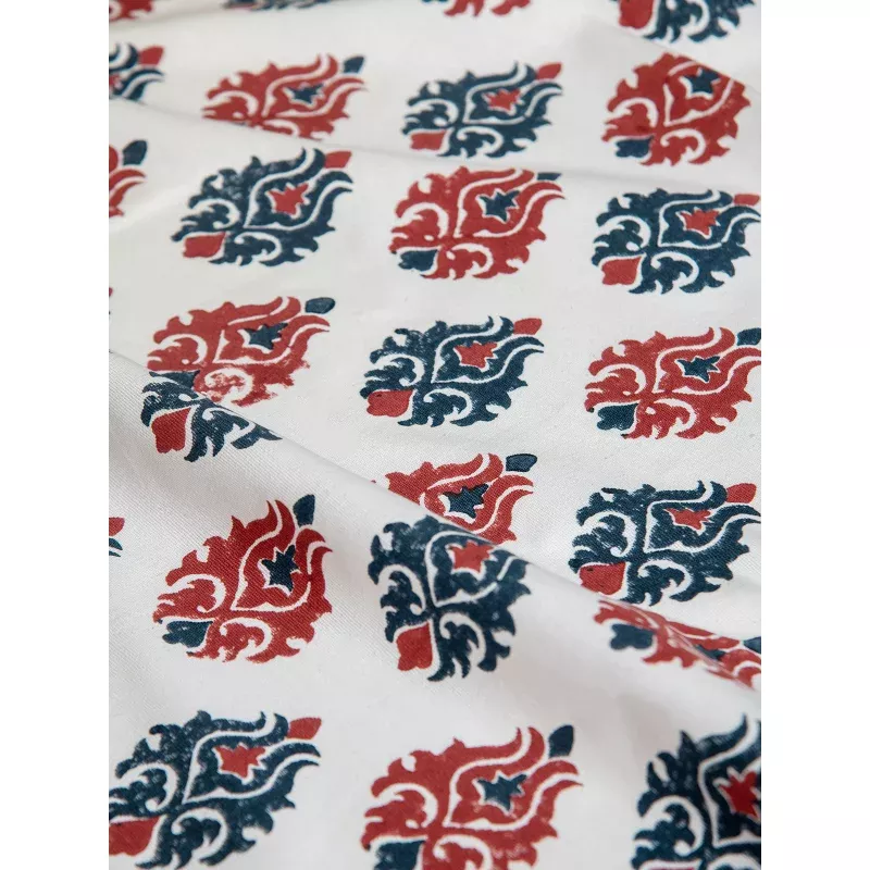 Trident Flower (Indigo-Crimson) – Sample