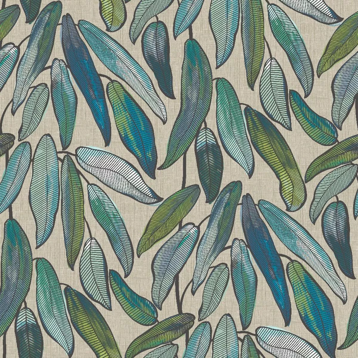 Tropical Leaf – Linen | Quantity (Metres)