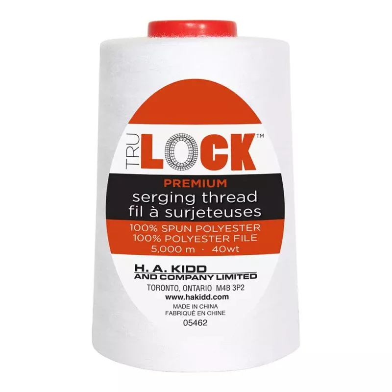 TRULOCK Premium Serging Thread5000 mWhite