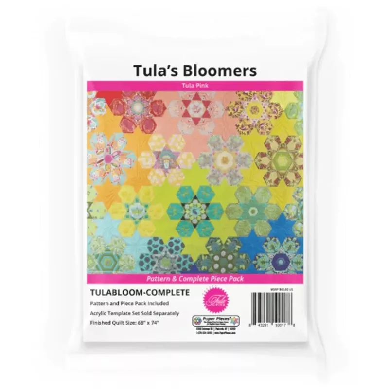 Tula’s Bloomers Quilt Pattern & Complete Paper Piece Pack