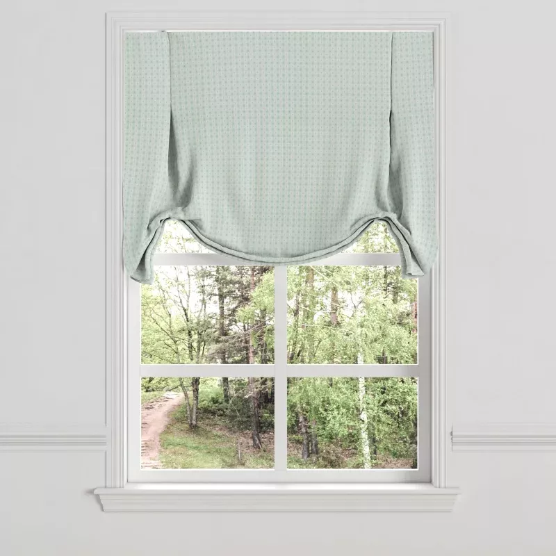 Tulip Roman Shade in Luxe Gingham – Spa