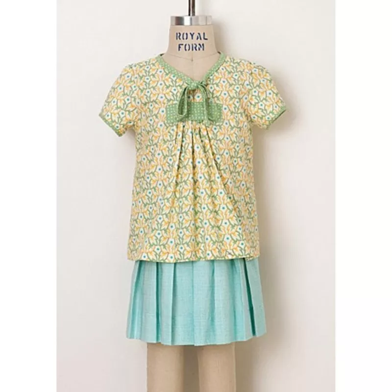 Two Plus Two Blouse & Pleated Skirt Pattern – PDF DOWNLOAD