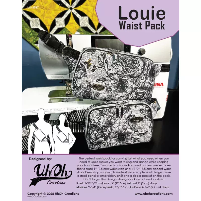 UhOh Creations – Louie Waist Pack Paper Pattern