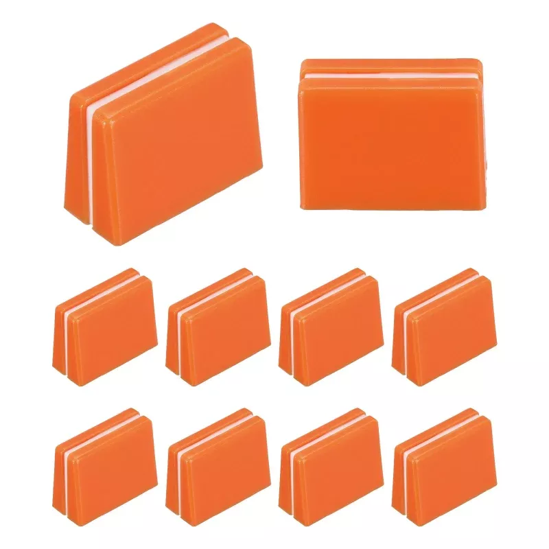 Universal Fader Knobs, Orange Mixer Fader Caps Plastic for DJ Console, 10Pcs