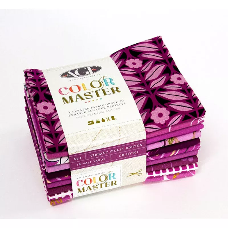 Vibrant Violet Half Yard Bundle by Art Gallery Fabrics