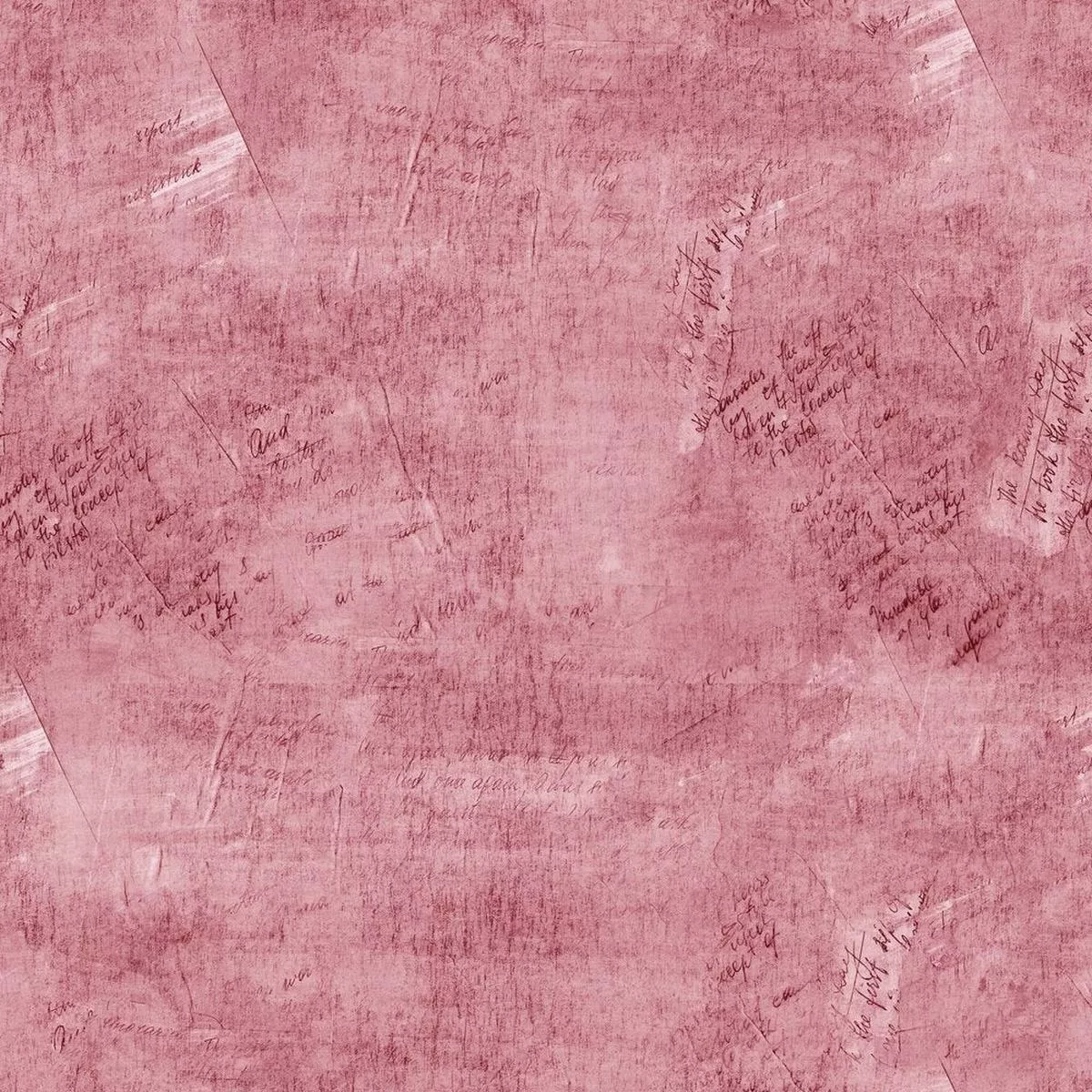 Vintage Script Fabric – Crimson