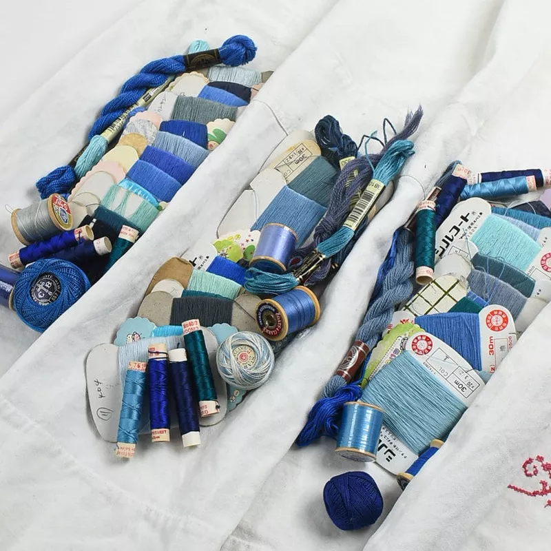 Vintage Thread Pack – Indigo Bloom
