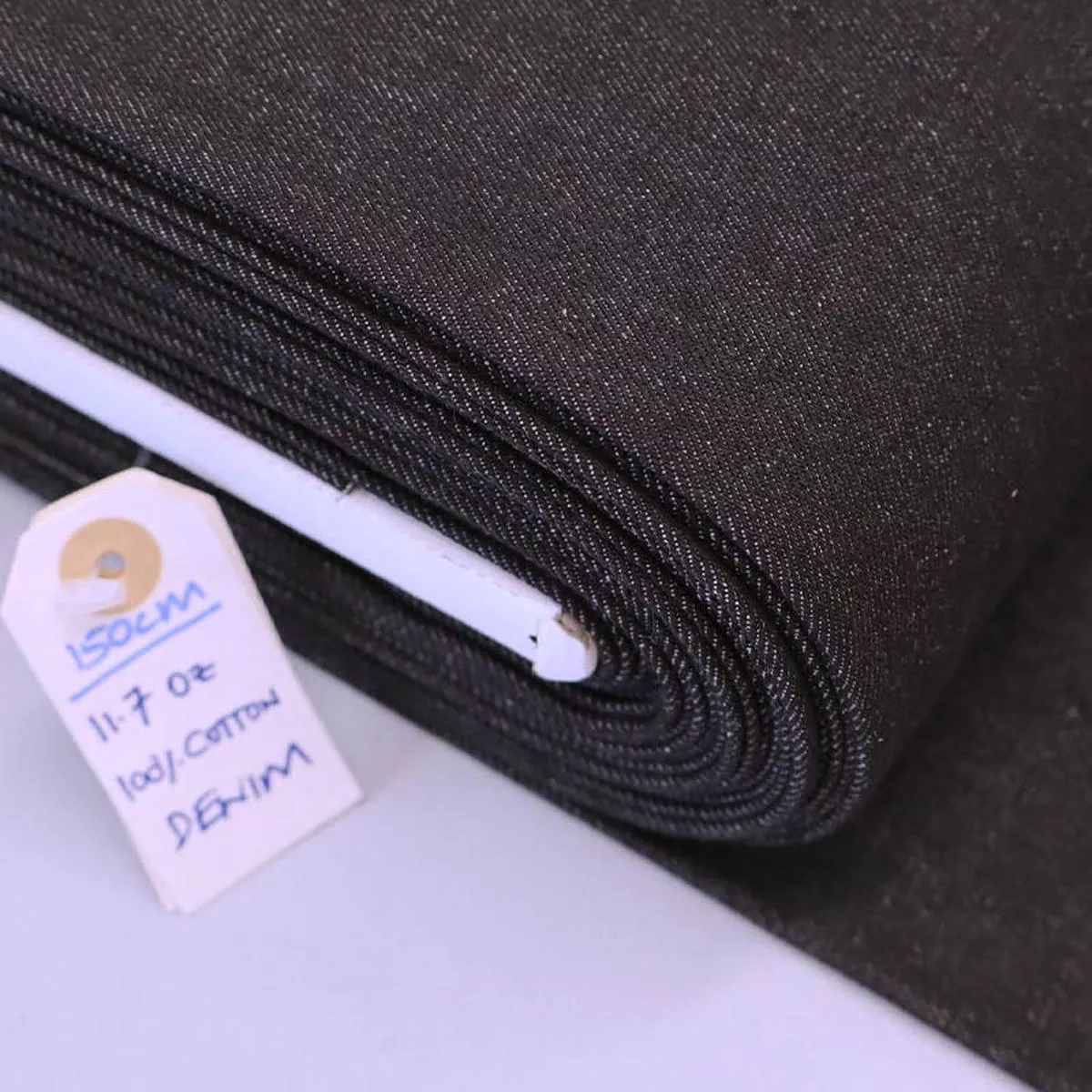 Washed 11.7oz Cotton Denim – Black