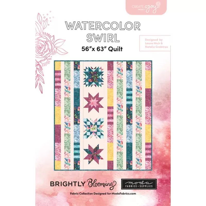Watercolor Swirl Quilt Pattern