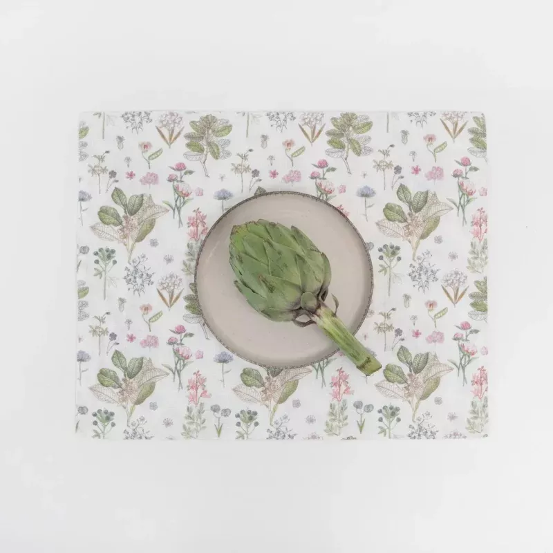 White Botany Linen Placemat