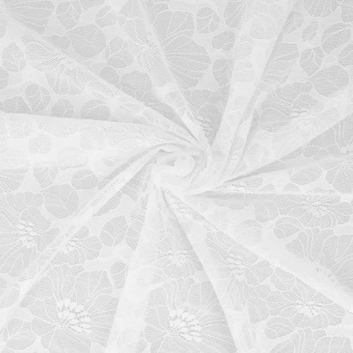 White romantic stretch lace (price per 10cm)