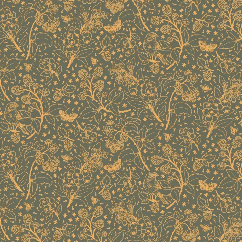 Wild Berries Tonal Midnight | Bountiful