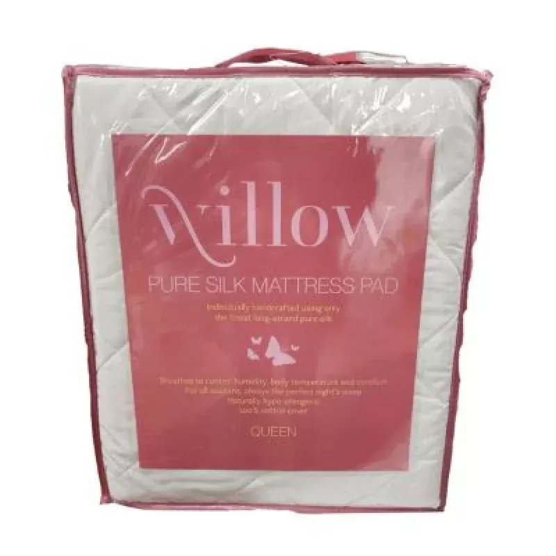 WILLOW SILK MATTRESS PAD QUEEN