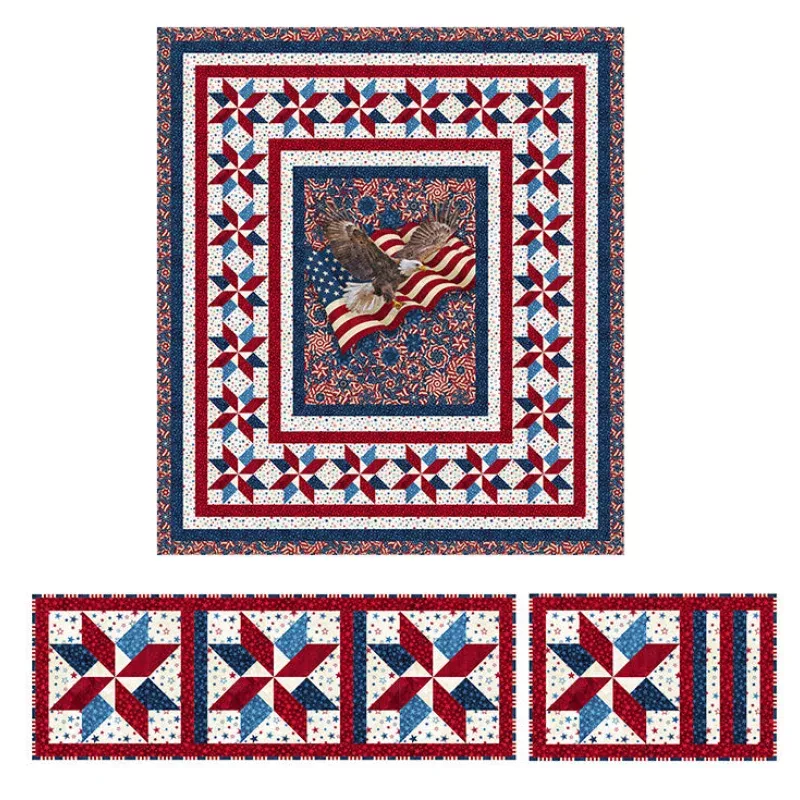 Wings of Freedom Quilt + Tableware Kit