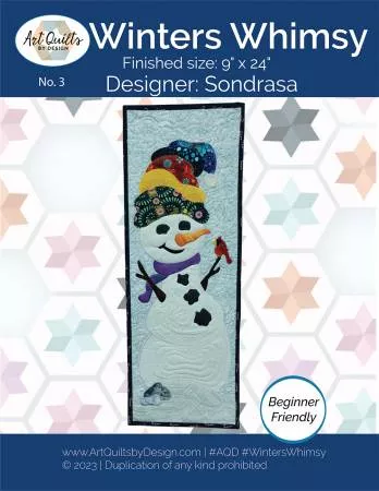 Winters Whimsy Quilt Pattern - Sondrasa - Art Quilts by Design