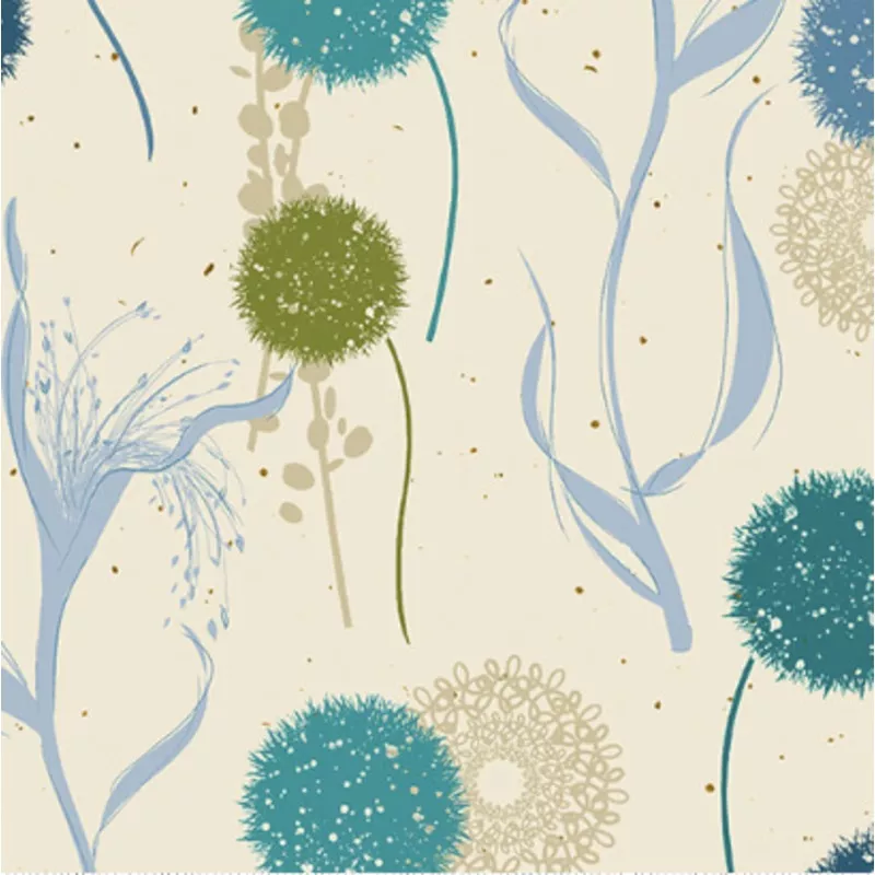 Wishflower Wishing Field BlueMulti Fabric
