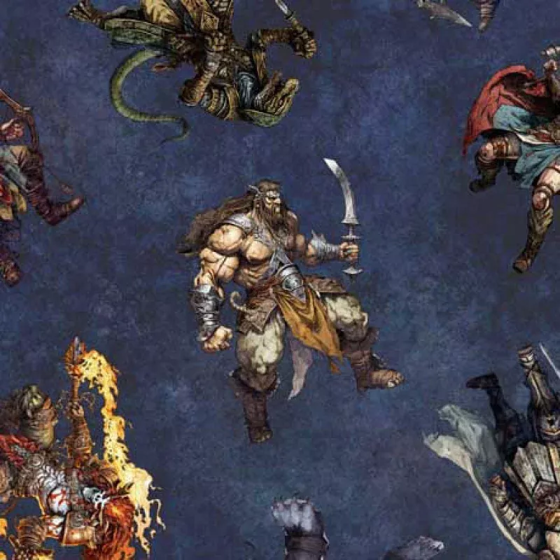 Wizard and Warriors|1/2 Yard