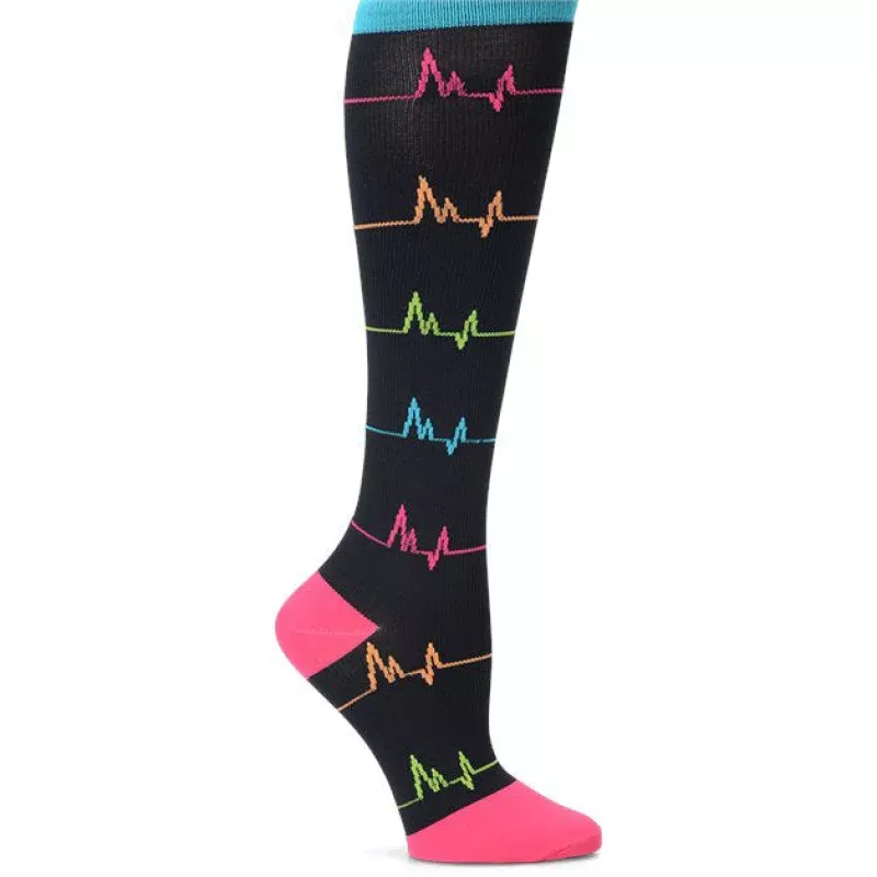Women’s Compression Socks With EKG Pattern 883757