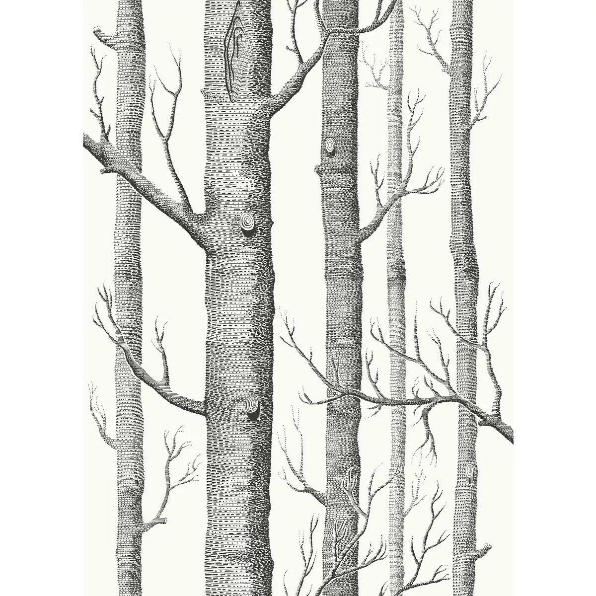 Woods Blk Wht Fabric