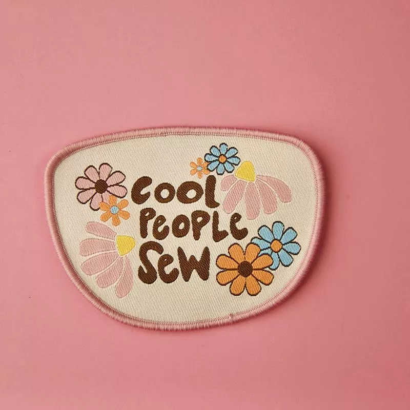 Woven Patch - Cool People Sew - Iron On - Kati Cupcake
