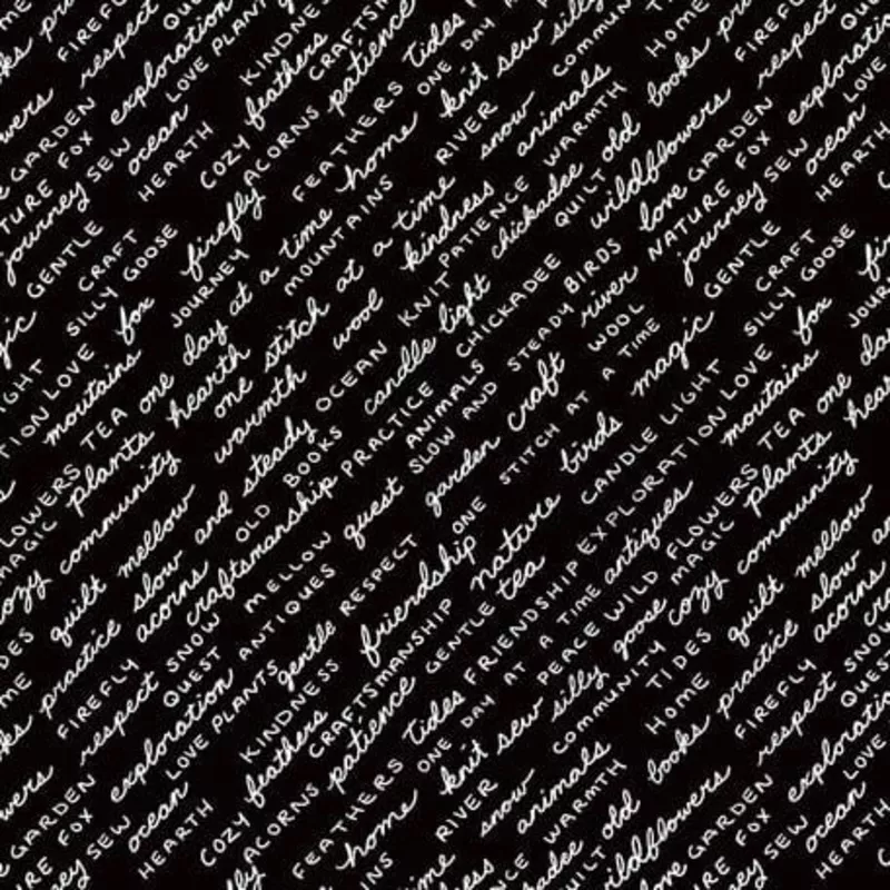 Writing on the Wall – Favorite Things Black