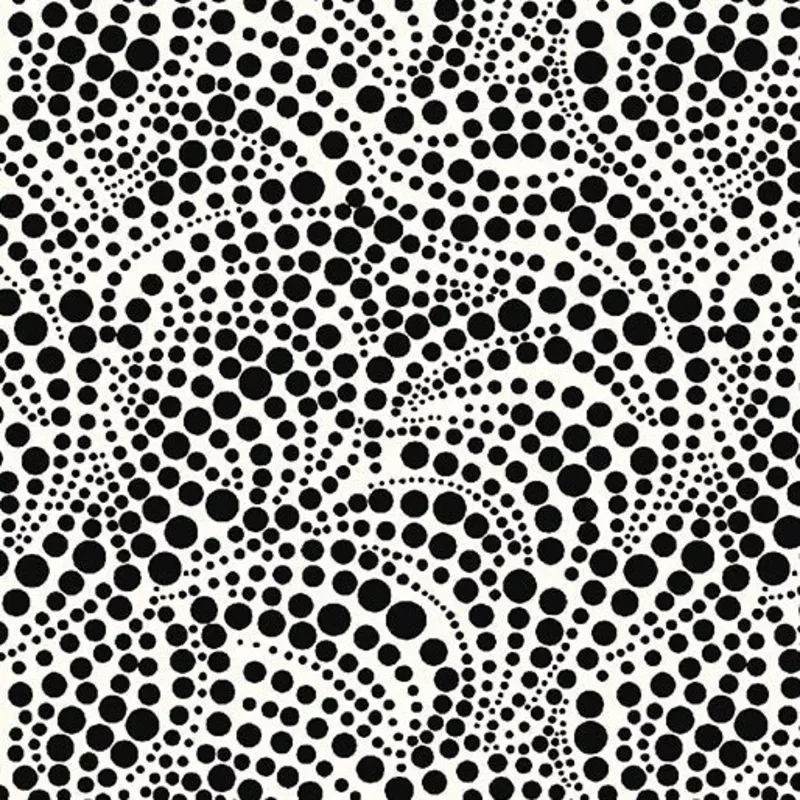 Xanadu // Swirling Dots White/Black