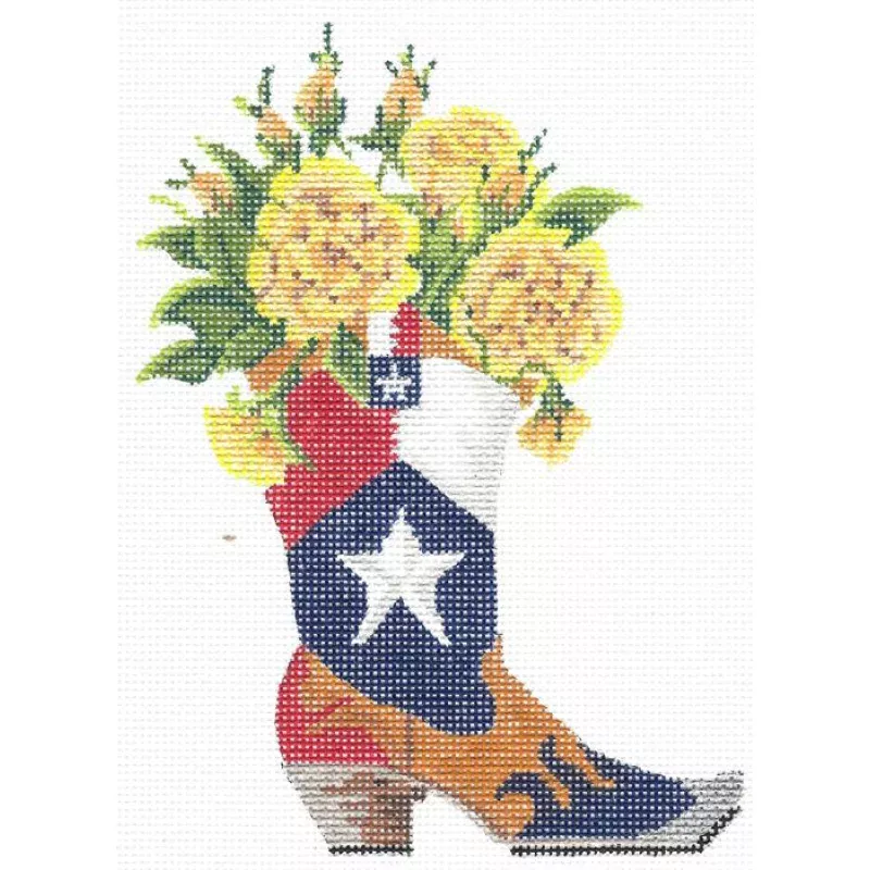 Yellow Rose O’ Texas in a Boot