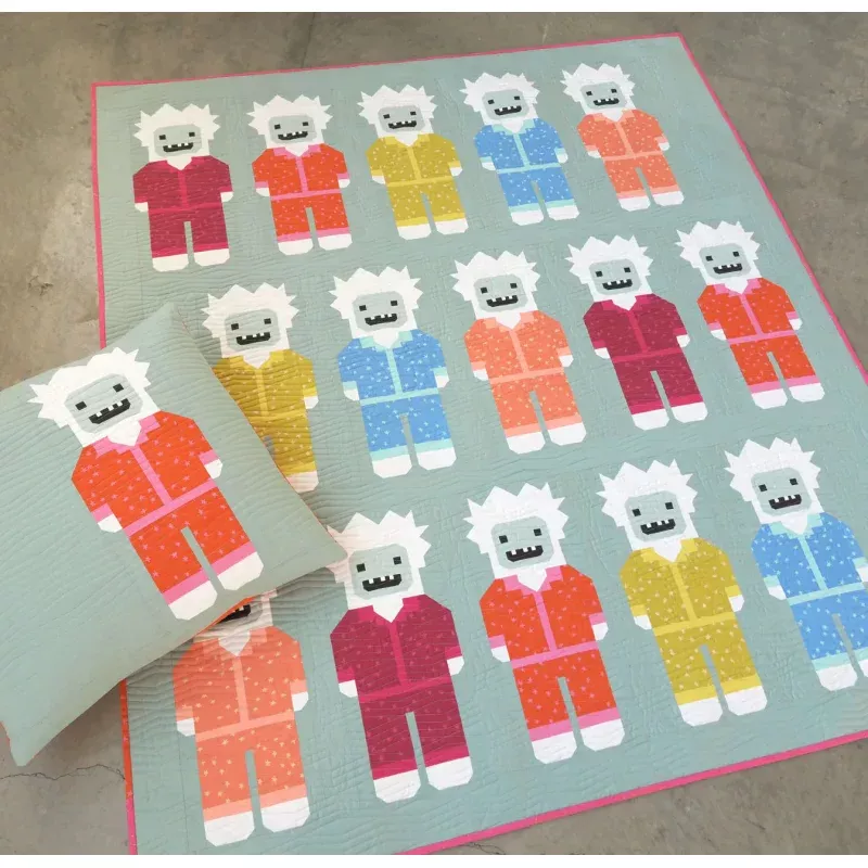 Yetis in Pajamas Pattern