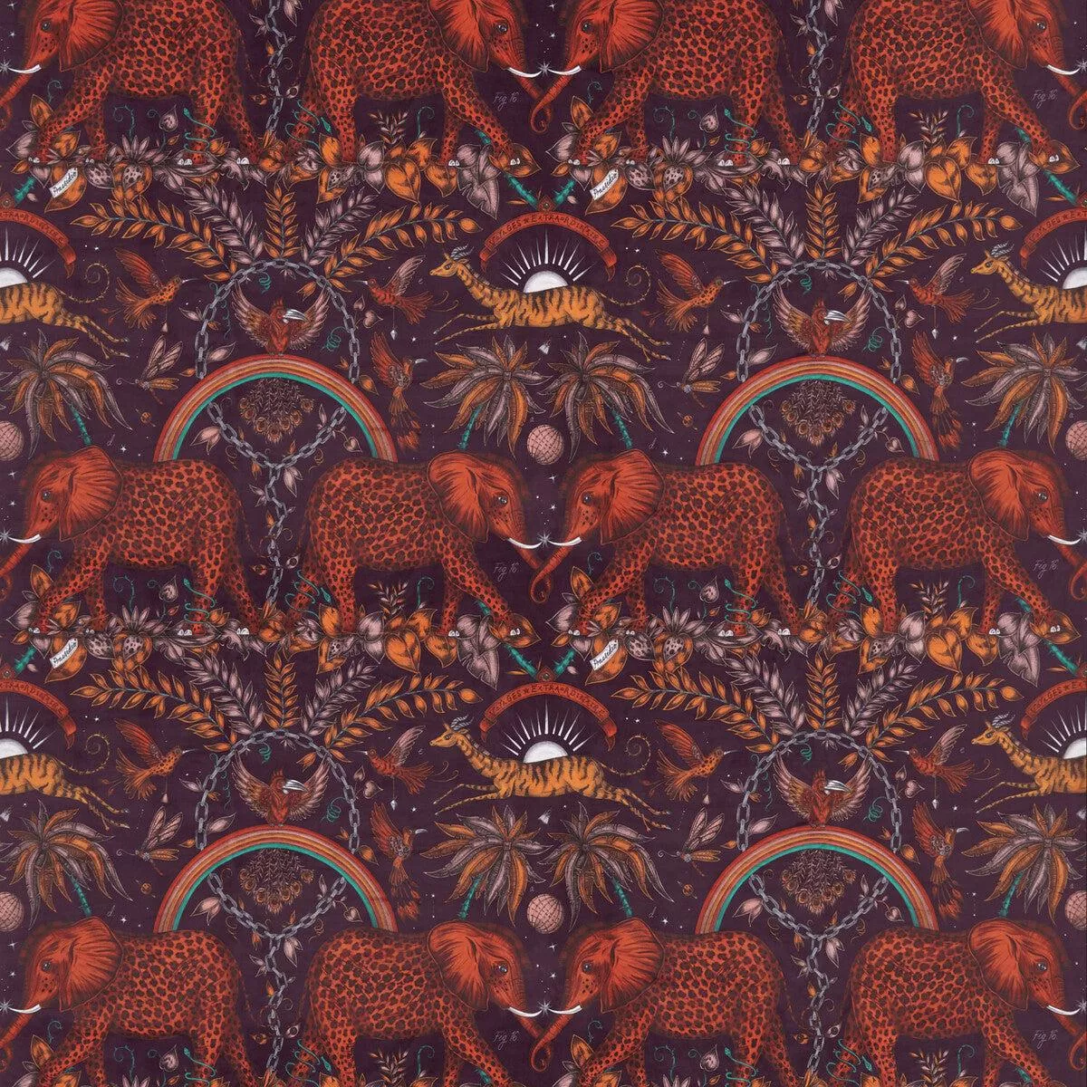 Zambezi Velvet Wine Fabric