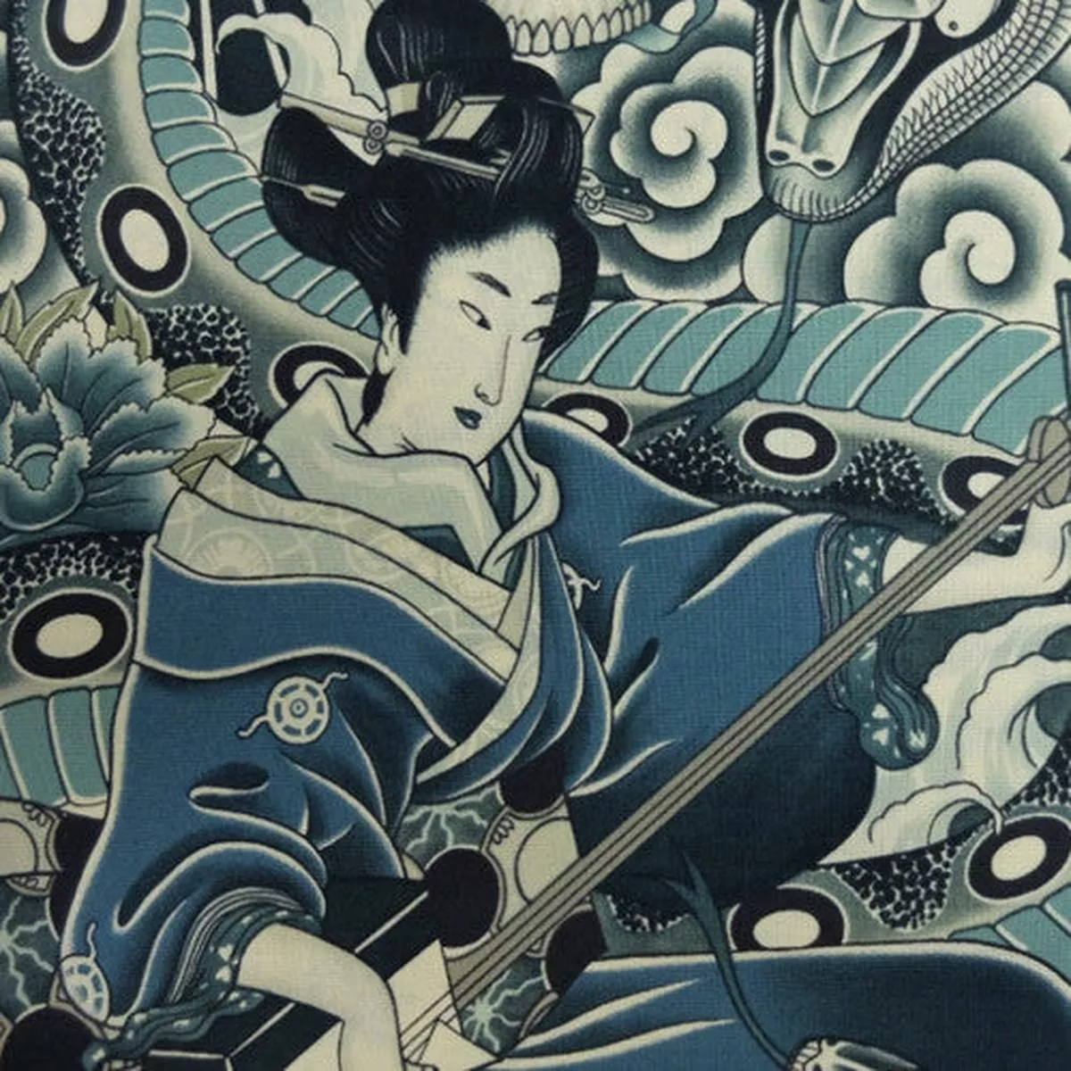 Zen Charmer Cotton by Alexander Henry – Indigo