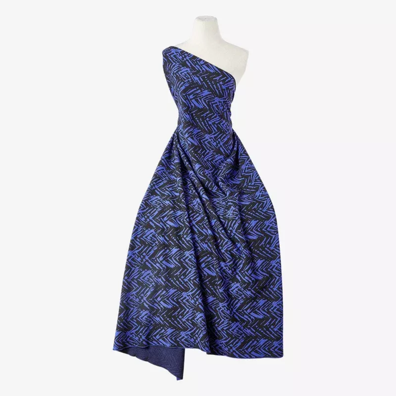 ZENA HERRINGBONE SCUBA CREPE JACQUARD| 25768-5670