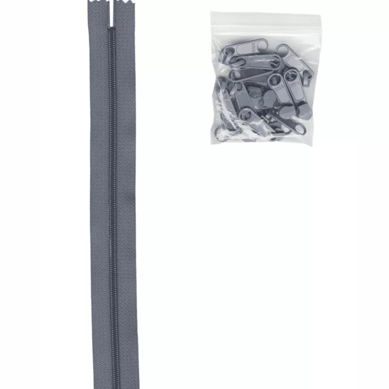 Zipper by the Yard – Gunmetal