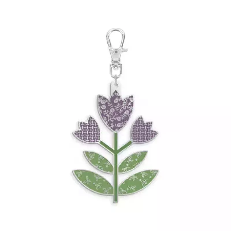Zipper Pulls – Happy Charms Enamel Tulip